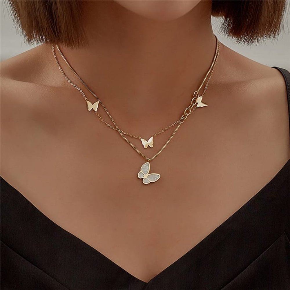 Butterfly Design Multilayer Chain